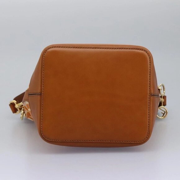 FENDI Zucca Canvas Shoulder Bag Orange Auth - Picture 10 of 16